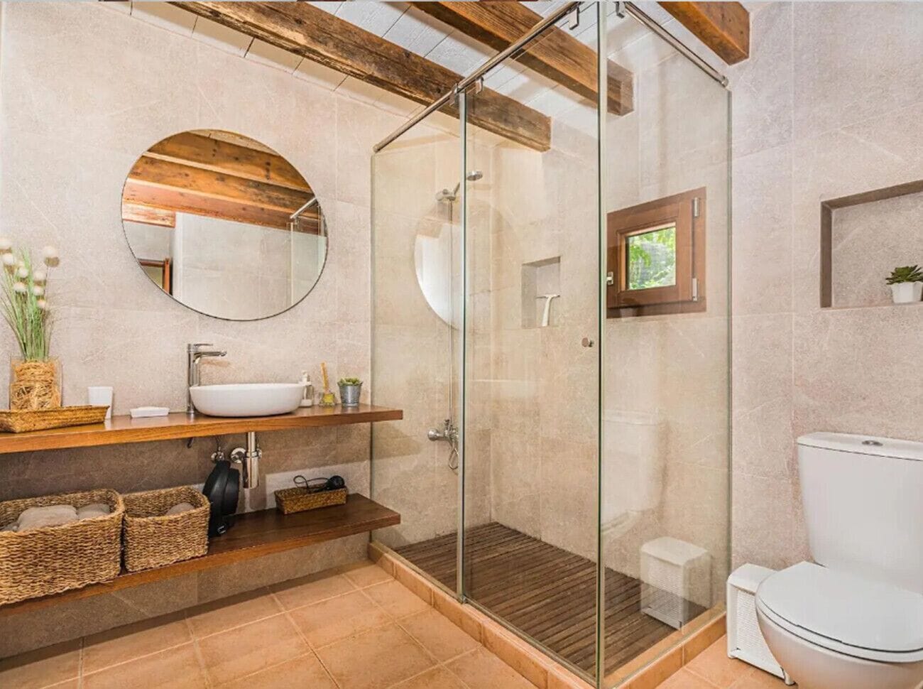 Shower, towels