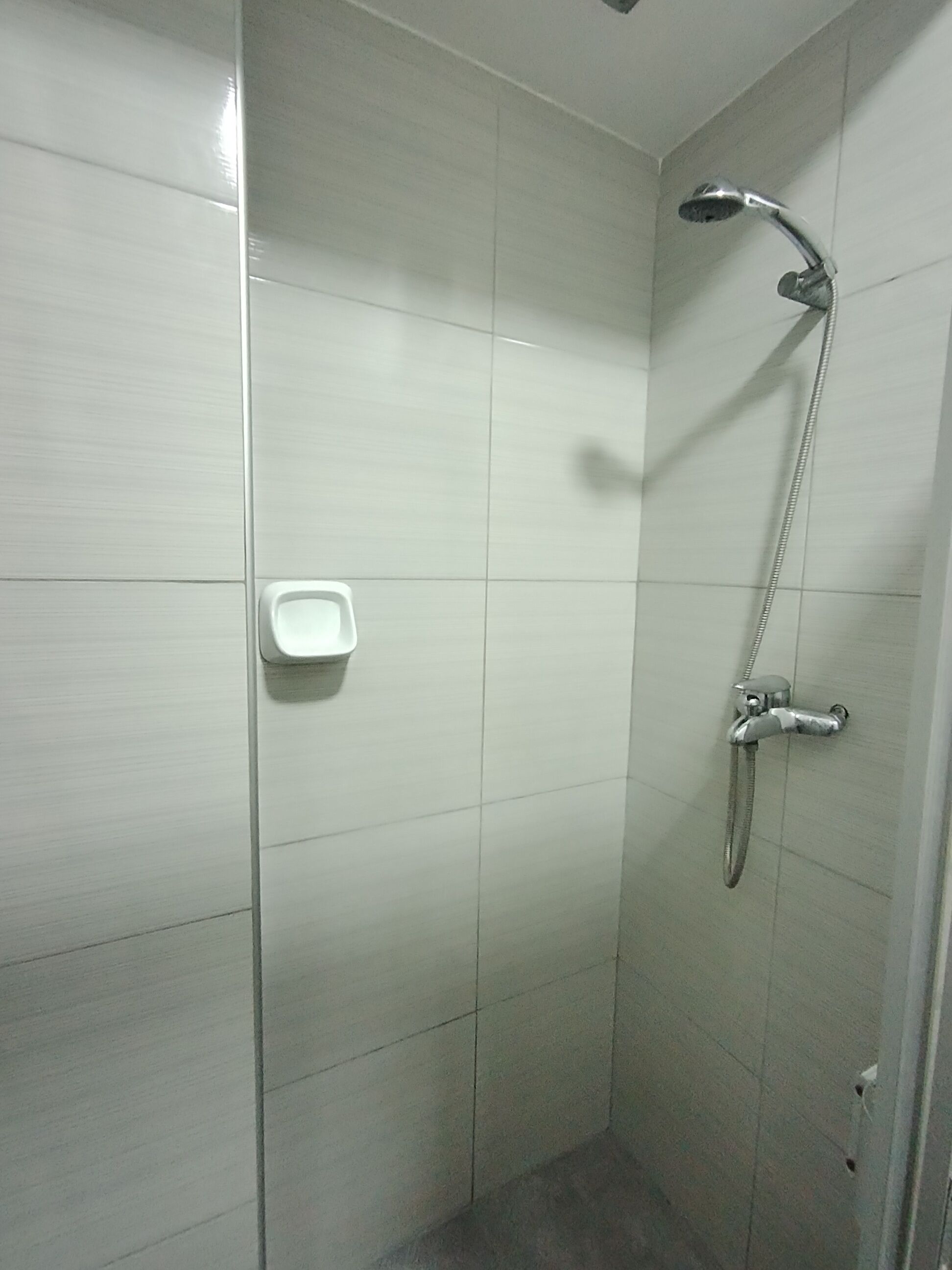 Ducha, toallas, papel higiénico