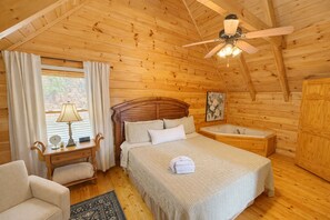 2 bedrooms, iron/ironing board, free WiFi, bed sheets - Sweet Dreams - Luxurious Log Cabin in Prime Location Sherwood Forest Resort (Pigeon Forge)