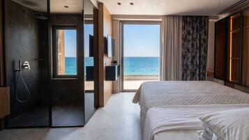 Deluxe Villa, 3 Bedrooms, Private Pool, Sea View | Premium bedding, minibar, in-room safe, soundproofing