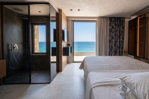 Deluxe Villa, 3 Bedrooms, Private Pool, Sea View | Premium bedding, minibar, in-room safe, soundproofing - Lapis Nera Villas  (Viannos)
