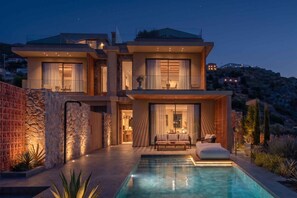 Luxury Villa, 3 Bedrooms, Private Pool, Sea View - Lapis Nera Villas  (Viannos)