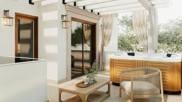 Luxury Villa, 3 Bedrooms, Courtyard View | Terrace/patio