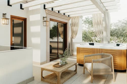 Luxury Villa, 3 Bedrooms, Courtyard View | Terrace/patio