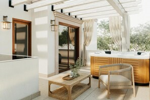 Luxury Villa, 3 Bedrooms, Courtyard View | Terrace/patio