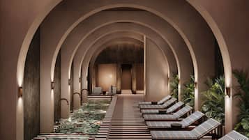 Sauna, steam room, massages