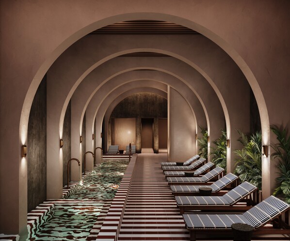 Sauna, steam room, massages