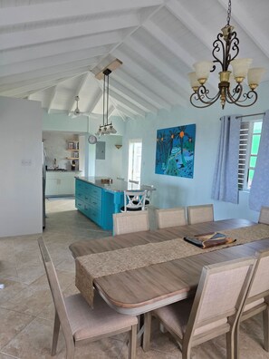 Dining - Lovely 3 bed home with  bedroom AC in St. James, overlooking the Caribbean Sea (Saint James Parish)