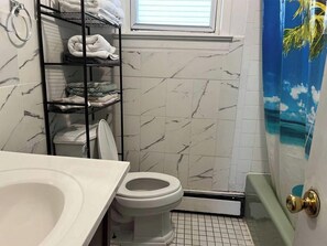 Towels, soap, toilet paper
