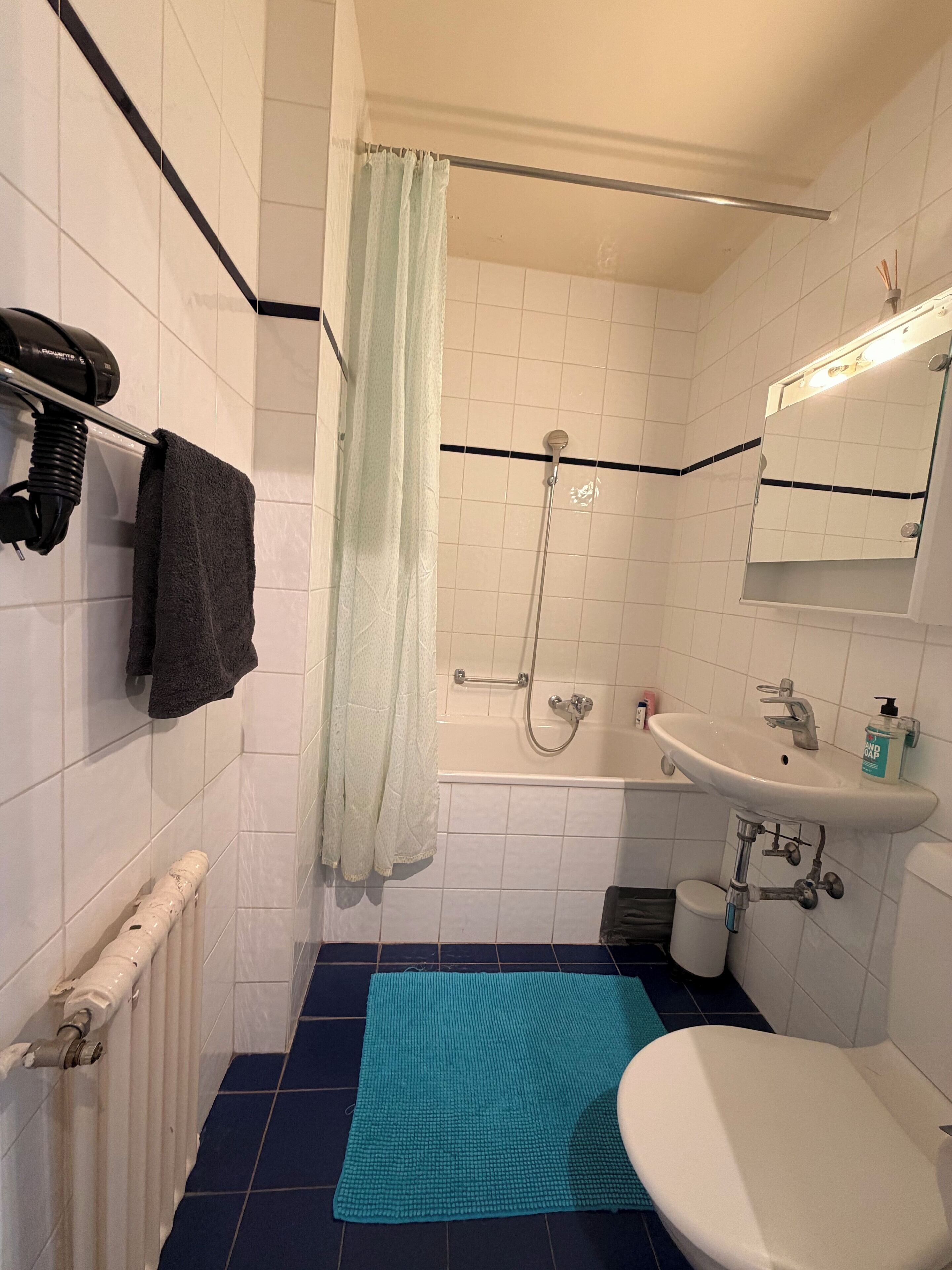 Asciugacapelli, asciugamani, sapone, carta igienica