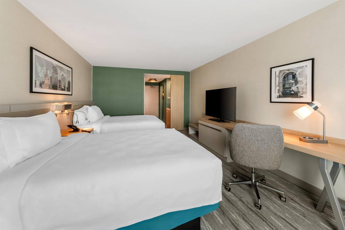 Room, 2 Queen Beds | Premium bedding, down duvets, pillow-top beds, desk