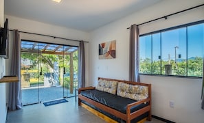Basic Apartment | Living area - House w/ Suite and BBQ Grill in Imbituba Psl0002 (Imbituba)