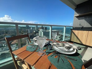 Deluxe-studiolejlighed - balkon - havudsigt | Udsigt fra balkon