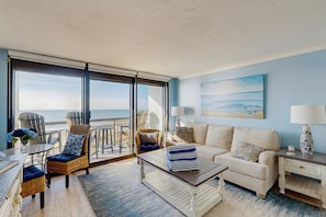 TV - San Luis Resort Condo with ocean view, balconies, shared hot tub & pool, WIFI (Galveston)