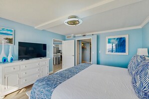 2 bedrooms, iron/ironing board, Internet, bed sheets - San Luis Resort Condo with ocean view, balconies, shared hot tub & pool, WIFI (Galveston)