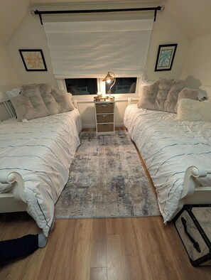 Desk, free WiFi, bed sheets