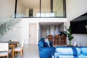 Interior - 2-bedroom Oceanview Loft N°5: Greco (La Libertad)