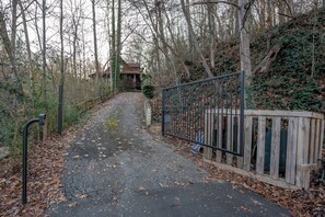 Property grounds - One of a kind Cabin on Lake Lure w/Acerage & 200 ft of shoreline in Quiet Cove (Lake Lure)