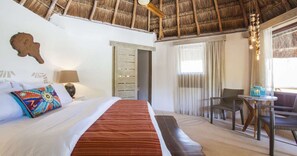 Iron/ironing board, free WiFi, bed sheets - Two Palapa King | Mahekal Beach |  Stylish Bungalow w/ Ocean Views (Playa del Carmen)