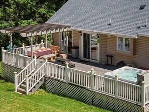 Terrace/patio - Hot Tub + Sauna | Game Room | 6mi to Camelback (Stroudsburg)