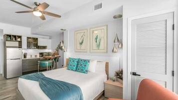 Iron/ironing board, travel crib, WiFi, bed sheets