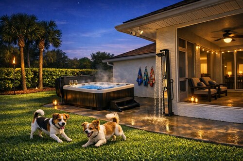 The Heart of Palms • Hot Tub & Secure Dog Yard
