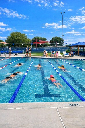 Una piscina riscaldata
