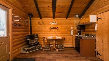 Fridge, microwave, stovetop, toaster