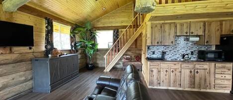 Télévision, cheminée