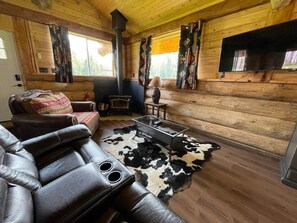 Télévision, cheminée