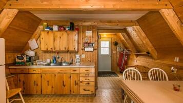 Fridge, microwave, stovetop, toaster