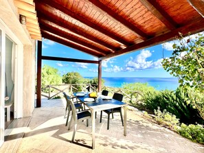 Outdoor dining - Villa Tulipano, wonderful sea view and close to Scopello (CASTELLAMMARE DEL GOLFO)
