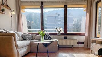 Smart-TV, Bücher, Stereoanlage