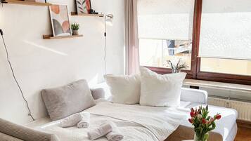 1 Schlafzimmer, Schreibtisch, Reisekinderbett, kostenloses WLAN