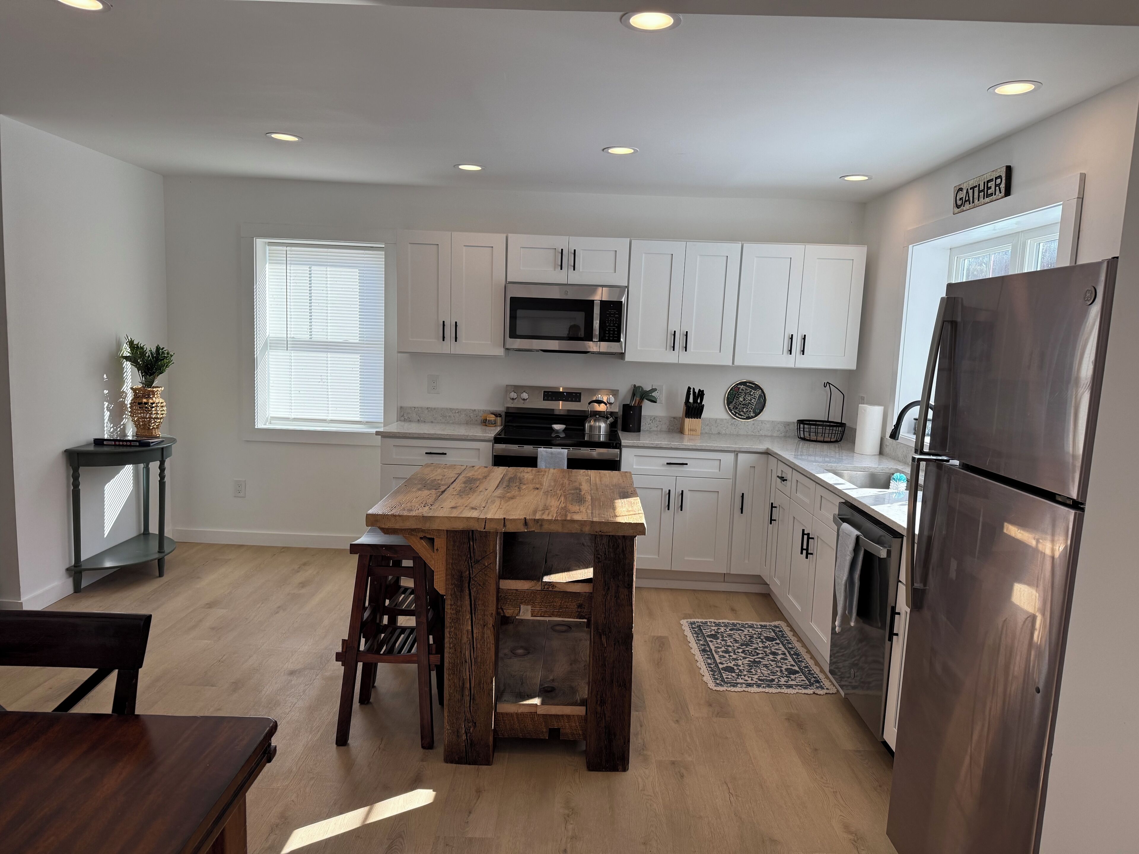 Microwave, oven, stovetop, dishwasher