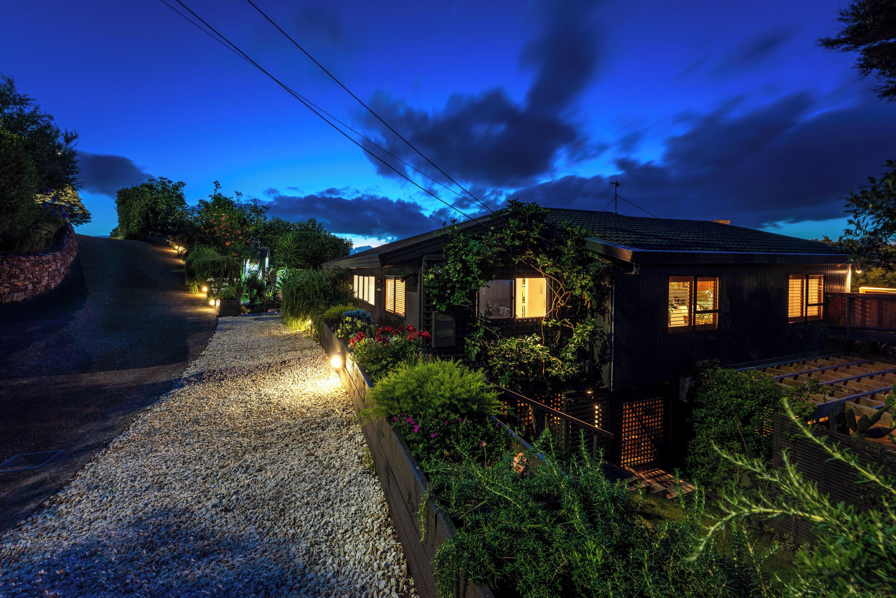 Vila família, vista parcial para o oceano | Área da propriedade