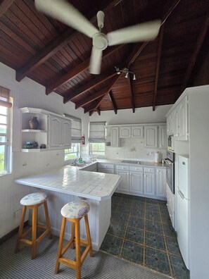 Private kitchen - Top rated apartment in the Enterprise surf community - breezy, cool and quiet. (Oistins)