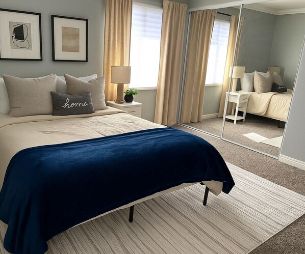 Iron/ironing board, WiFi, bed sheets