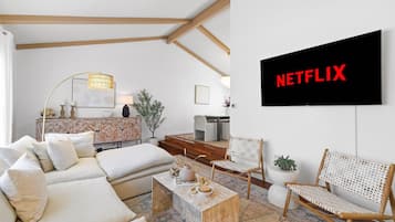 TV, fireplace, offices