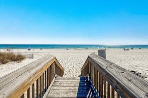 Vlak bij het strand