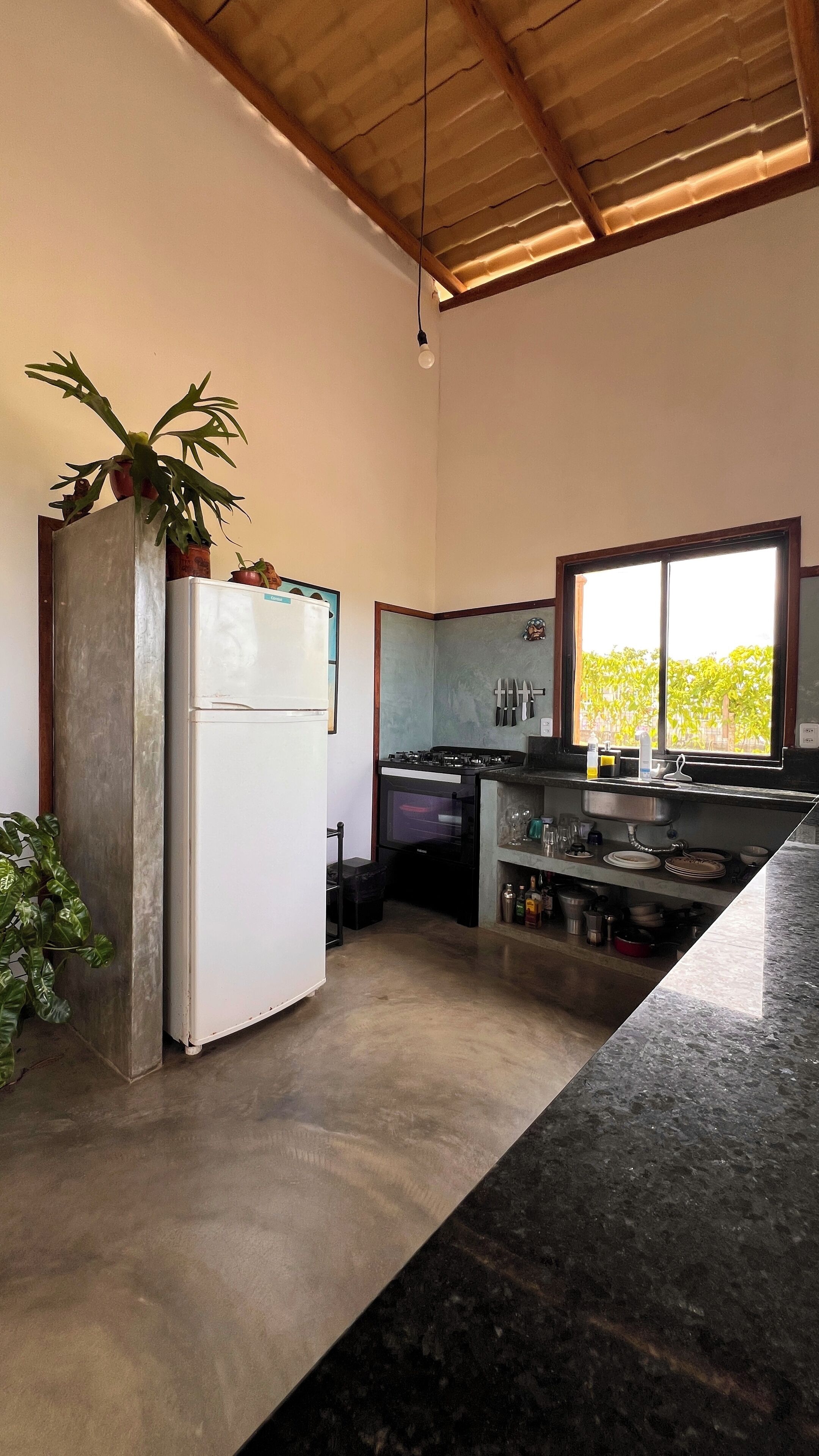 Casa família, vista para o jardim | Cozinha privada