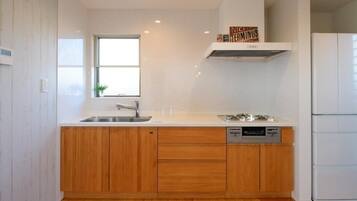 Villa, 1 Bedroom, Balcony, Pool View | Private kitchen