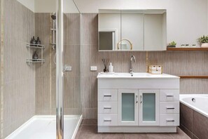 Shower, hair dryer