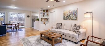 Perfect base camp house with basement game room, and large deck! Close to KU