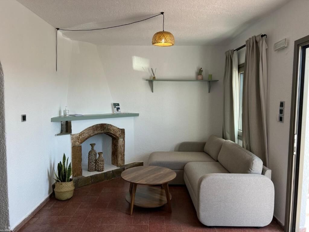 Familienapartment, Balkon, Gartenblick | Wohnbereich