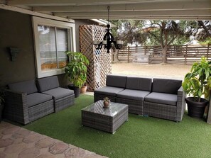 Terrace/patio - La Casita del Valle. Private Home w/ Pool & Jacuzzi Sleeps 10 (El Porvenir)