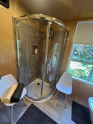 Dusche, Handtücher, Toilettenpapier