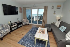 TV - Sea Mystique 204 - Oceanfront Condo in Garden City Beach (Garden City)