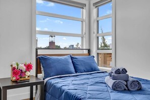 In-room safe, iron/ironing board, WiFi, bed sheets