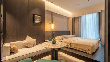 In-room safe, blackout curtains, soundproofing, iron/ironing board